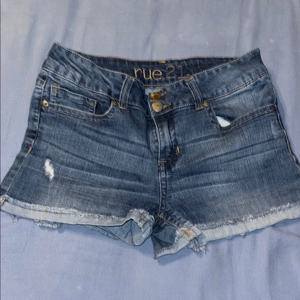 Rue21 Women's Blue Denim Shorts